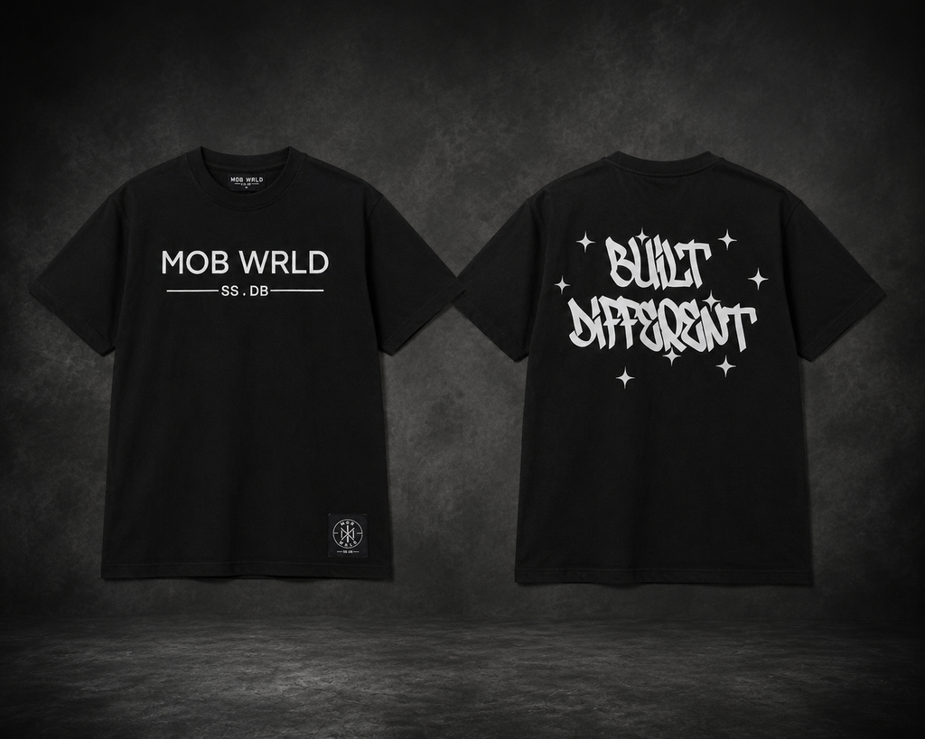 MOBWRLD- Built Different-T-Shirt